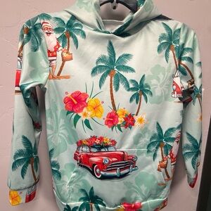 Tropical Santa Kids Hoodie